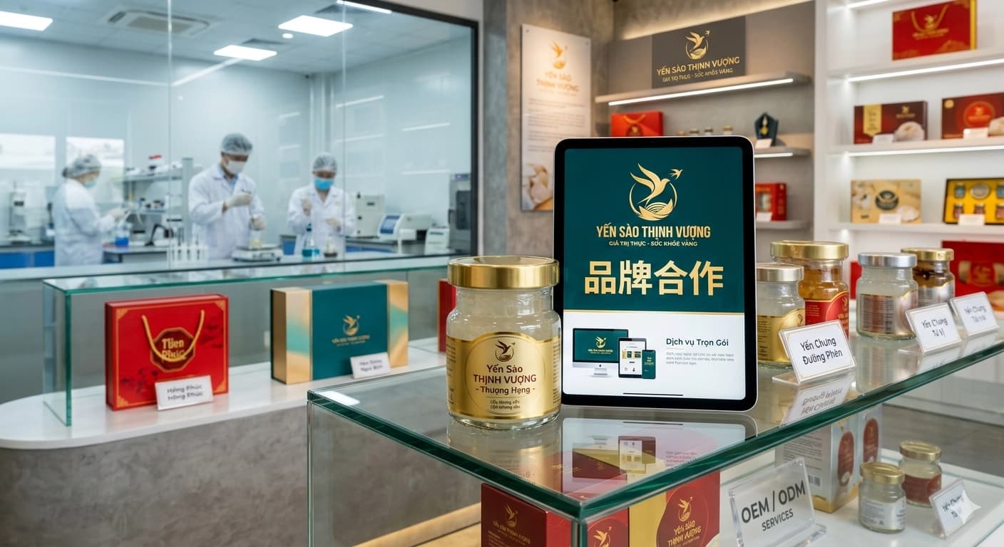 为中国合作伙伴提供燕窝即食产品 OEM/ODM 贴牌代工服务